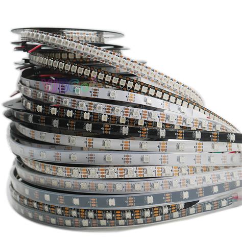 Tira De Luces Led Inteligente WS2812B 1m 2m 3m 5m IC WS2812 30 60