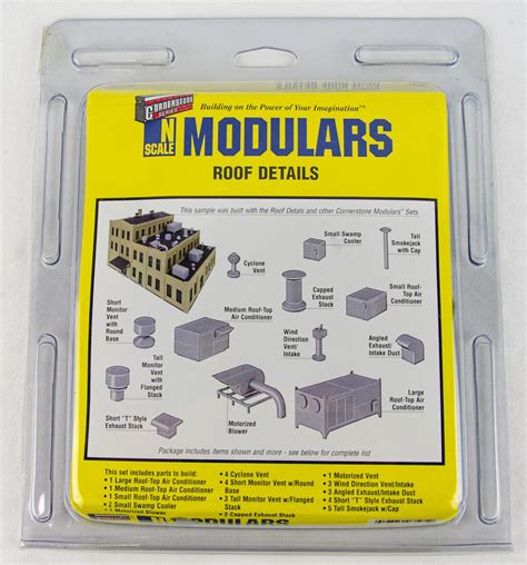 Walthers Cornerstone Modulars Roof Details N Scale Model Train Etsy