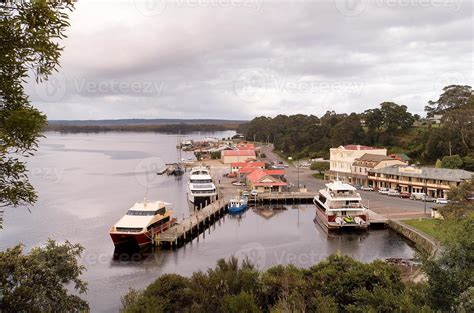 Strahan Village Tasmania 17240704 Stock Photo at Vecteezy