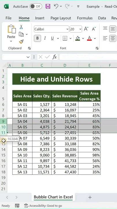 Excel Shortcut Keys Hide And Unhide Rows In Microsoft Excel Youtube