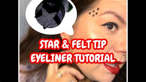 0 99 Liquid Eyeliner Star Stamp Tattoo Tutorial And Review Youtube