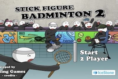 Stick Figure Badminton 2 - Unblocked Games