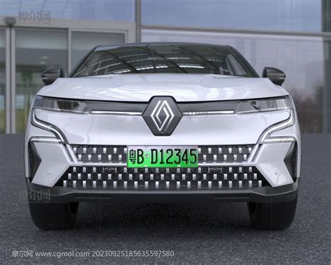 2024款雷诺Megane E Tech纯电动汽车 汽车模型下载 摩尔网CGMOL