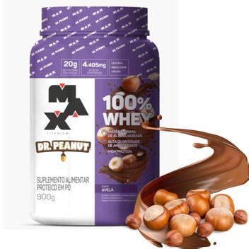 Whey Max Titanium Dr Peanut Gourmet Concentrado G Whey