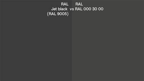 Ral Jet Black Vs Ral Side By Side Comparison