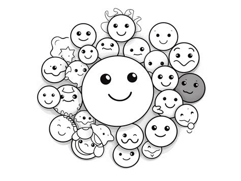 Happy Smiley Face Coloring Page Coloring Page