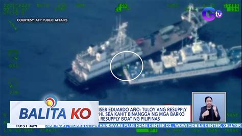 Nat l Security Adviser Eduardo Año Tuloy ang resupply missions sa West