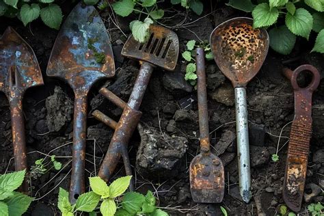 Pas besoin de jeter vos vos outils de jardin rouillés Voici comment