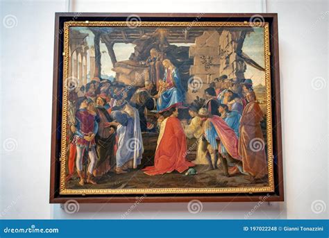 La Adoraci N Del Magi Por Sandro Botticelli En La Galer A Uffizi Foto