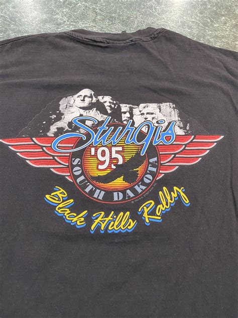 Vintage Sturgis Shirt Harley Davidson Black Hill Gem