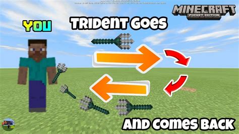 Mcpe How To Make A Trident That Comes Back After Throwing No