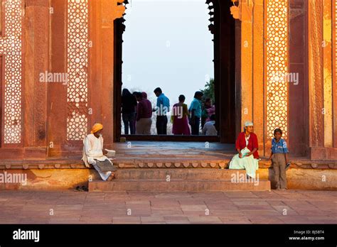 Inside The Friday Mosque In Fatehpur Sikri India Stock Photo Alamy