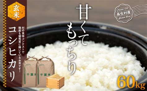 H04 B04 新米予約 コシヒカリ（玄米60kg）令和5年産 千葉県長生村 セゾンのふるさと納税