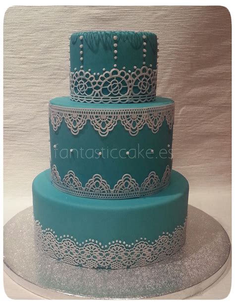 Tarta De Boda Con Encajes Comestibles Fantastic Cake