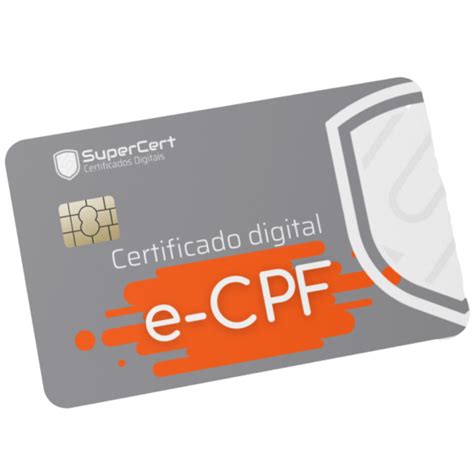 E Cpf A Cart O Compre Agora Uso Certificado Digital