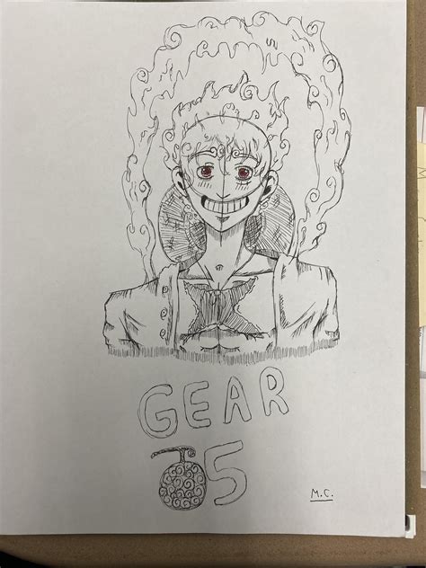 Gear 5 Fanart (by me!) : r/OnePiece