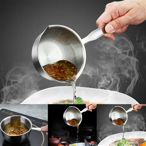 Горшок для жарки молока с деревянной ручкой, мини-соусник, кухонный ...