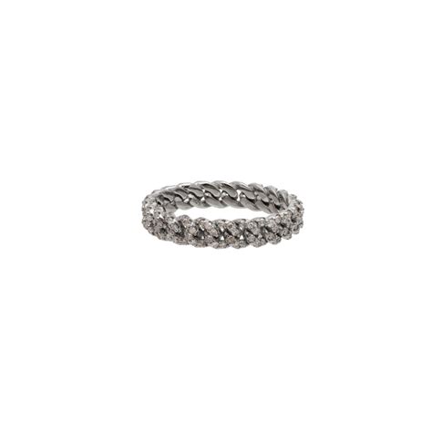 Diamond Hard Chain Link Ring Be Loved Jewelry