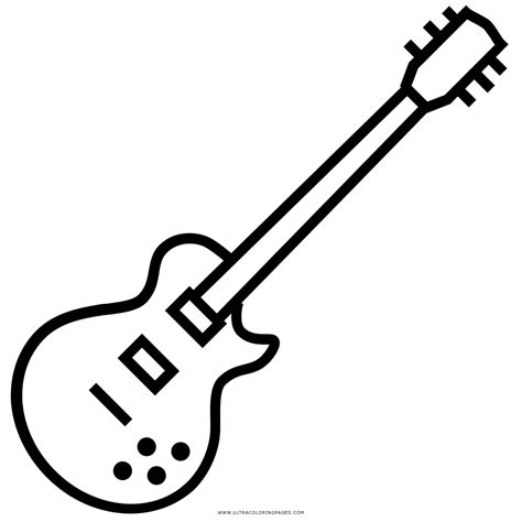 Dibujo De Guitarra Eléctrica Para Colorear Ultra Coloring Pages