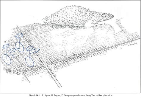 Long Tan Battle Sketches The Battle Of Long Tan