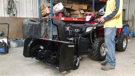 Atv Snowblower Homemade Youtube