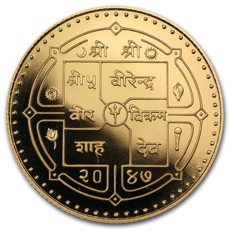 Buy 1990 Nepal Gold 14 Asarfi Proof Apmex