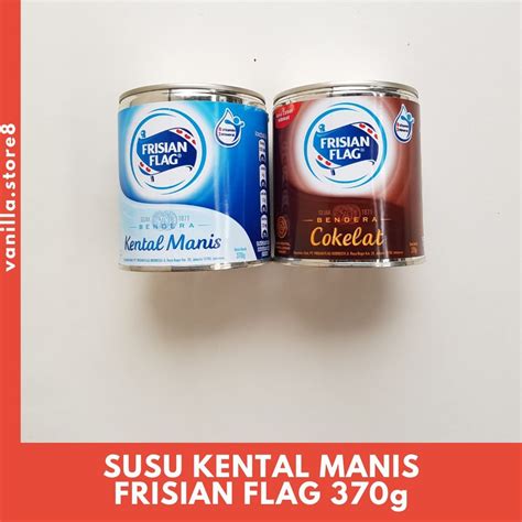 Jual Frisian Flag Susu Kental Manis Kaleng 370g Shopee Indonesia