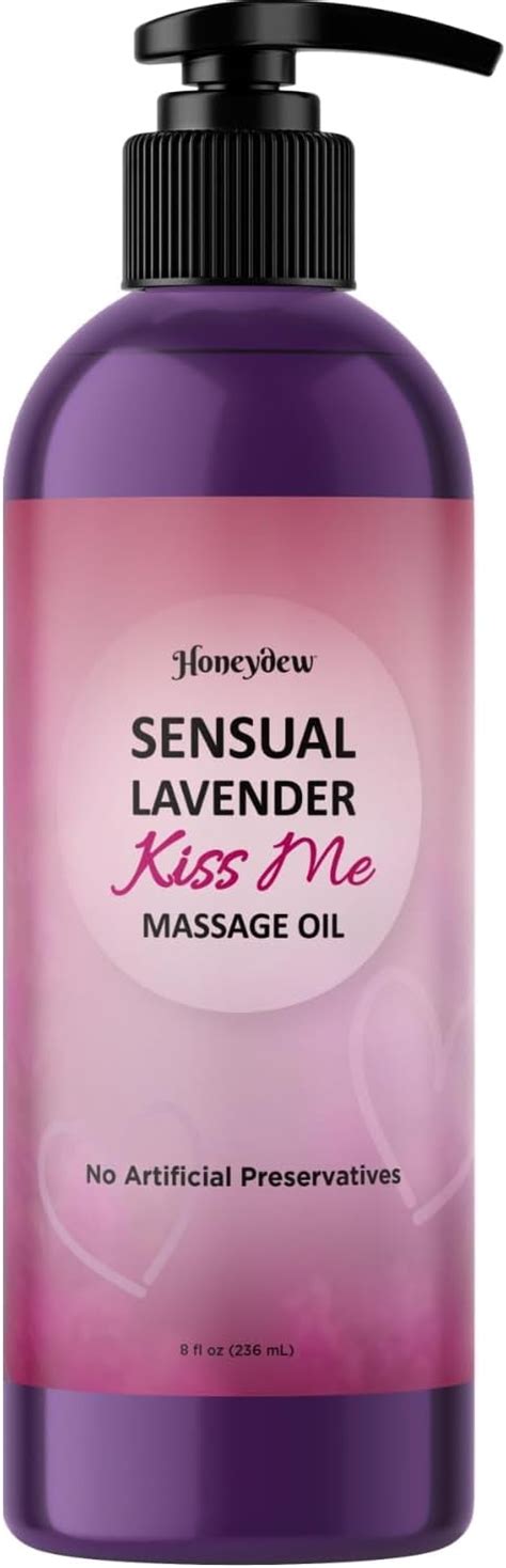 Aromatherapy Sensual Massage Oil For Couples Honeydew Kiss Me Lavender Massage Oil For