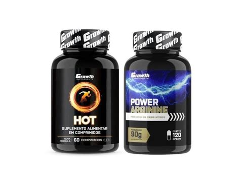 Hot Termogênico Caps Arginina Caps Growth Supplements em Promoção é no Buscapé
