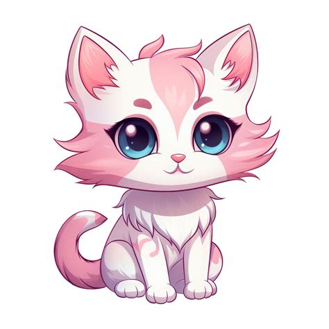 Ai Generated Cute Chibi Cat Cartoon Cat Character 36627836 Png