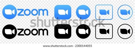 Zoom Camera Icons Zoom Video Logo Stock Vector Royalty Free