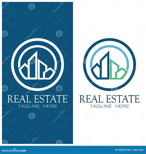 Real Estate Business Logo Template Building Property Development And