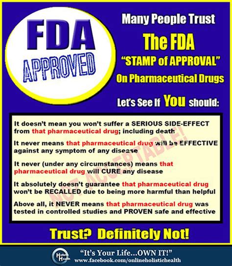 Our Journey Of Completion Body Heart Soul MANY PEOPLE TRUST THE FDA