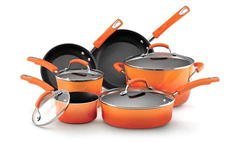 Rachael Ray Hard Enamel Nonstick Cookware Set 10 Piece Groupon