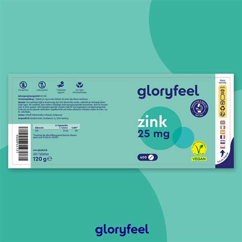 Gloryfeel Zink Tabletten Mit Premium Zinkgluconat St Shop Apotheke