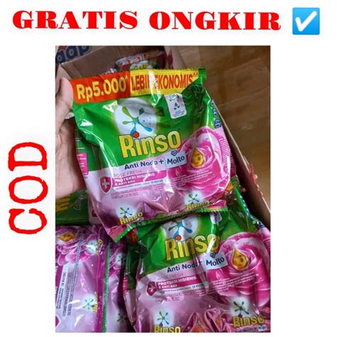 Jual Rinso Molto Deterjen Bubuk Rose Fresh Gr Shopee Indonesia