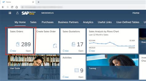 Using The SAP Business One Web Client Part Two Processing Sales Orders