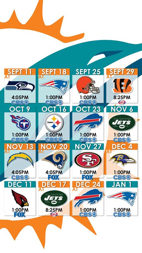 Miami Dolphins Schedule Wallpaper for iPhone : r/miamidolphins