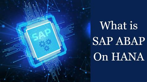 Sap Abap On Hana Things To Know Sapfaqs