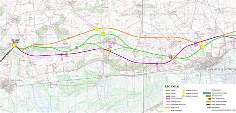 Droga Ekspresowa S Mapa Przebiegu Odcinka Wyrzysk Nak O Mapy I
