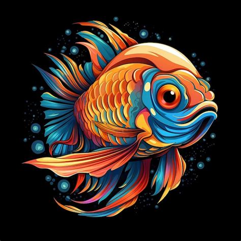 Aquarelle Poisson Clipart Aquatique Illustration Art Photo Premium