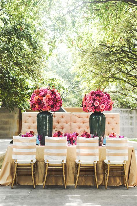 A Stylish Soiree Tabletop Bold Blooms Wed Society North Texas