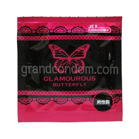 JEX Glamourous Butterfly Hot Type ถงยางอนามยเจกซ แกลมเมอรส บทเทอรฟลาย ฮอท ไทป