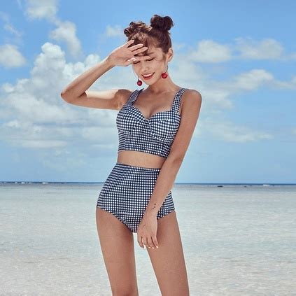ขายด Bikini แยกชน ชดวายนำเอวสง สไตลเกาหล 9943 มฟองนำ มโครง Shopee Thailand