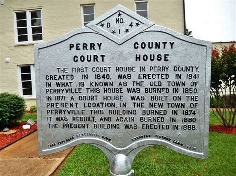 Perry County Court House Historical Marker