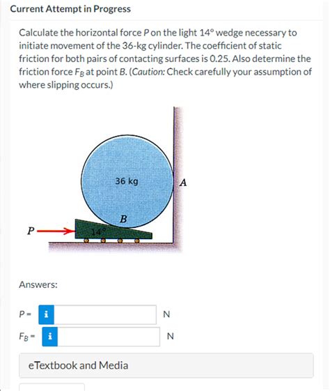 Solved Calculate The Horizontal Force P On The Light 14 Chegg