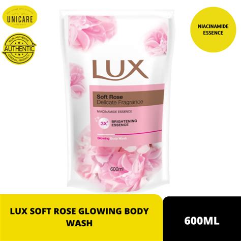 LUX BODY WASH REFILL SOFT ROSE 600ML Lazada