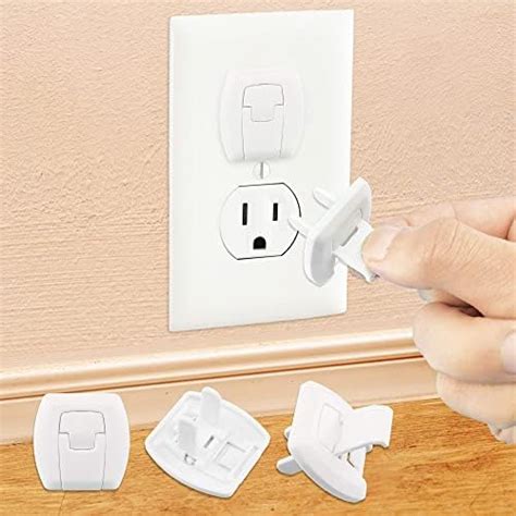 52 Pack Black Safety Outlet Covers Baby Proofing