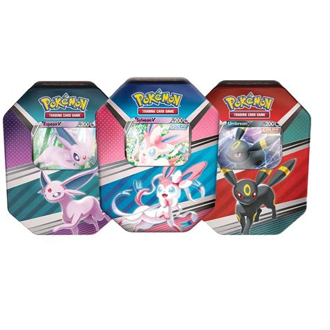 Pokemon Lata Evoluções Umbreon Espeon Sylveon V Tcg Cards Submarino