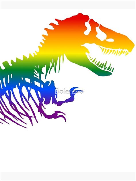LGBT Dinosaur T Rex National Pride March Gay Equality Poster By Bolerovo Redbubble